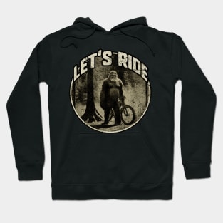 Woods Dude Bigfoot Bike Rider Hoodie